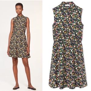 Tory Burch 100% silk collared floral dress